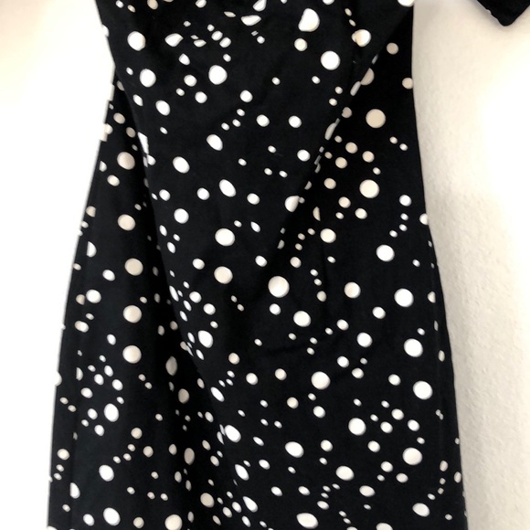 FashionNova Beautiful Pauletta MiniDressBlackWhite - Picture 6 of 8